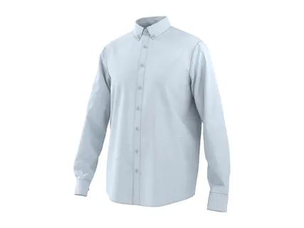 ESMARA MEN Men's Blue Linen Shirt