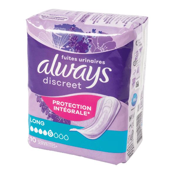 ALWAYS DISCREET(R) 				Inkontinenzbinde, 8/10/20 St.