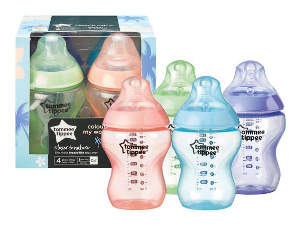 Tommee Tippee Coloured Closer to Nature Bottles