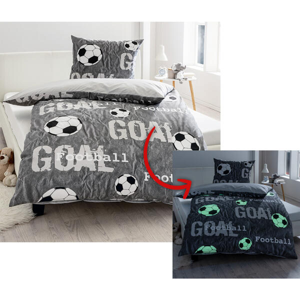 Renforcé-Wende-Bettwäsche "Glow in the dark"