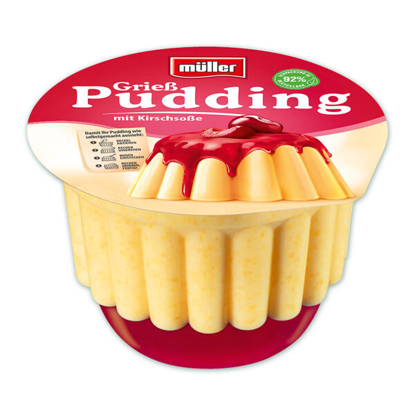 Pudding mit Soße