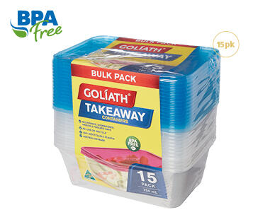 Takeaway Containers 15pk