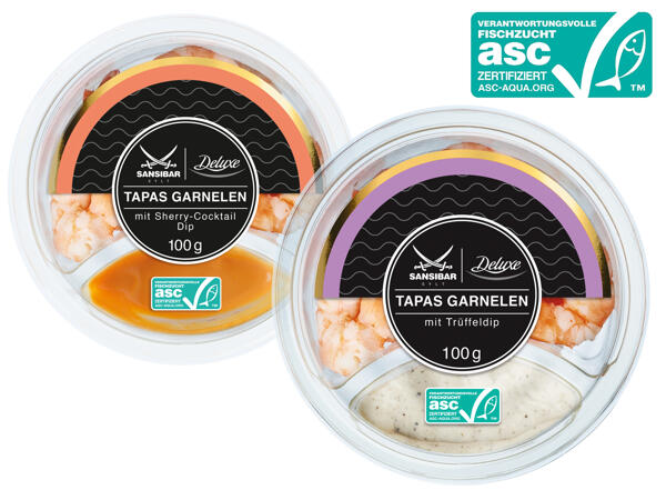 Tapas Garnelen mit Dip