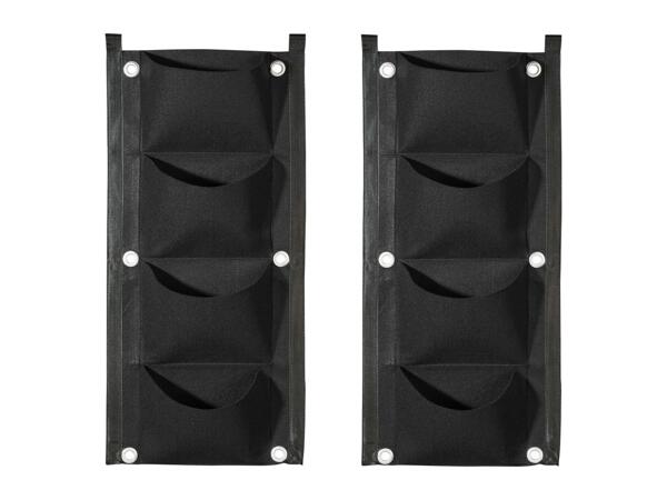 Parkside Wall Grow Bags - 2 Pack - Black