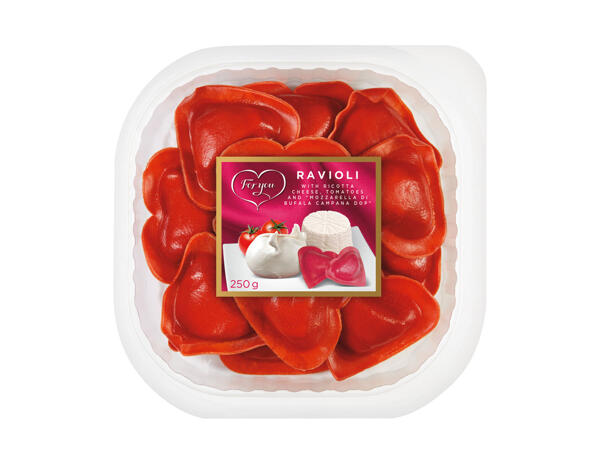 Tomato & Mozzarella Heart SHaped Tortelloni