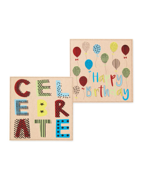 Balloon Birthday Cards 10-Pack