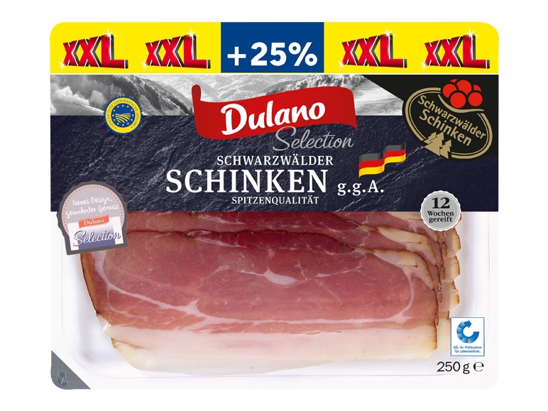 DULANO SELECTION Schwarzwälder Schinken 200 g + 50 g gratis