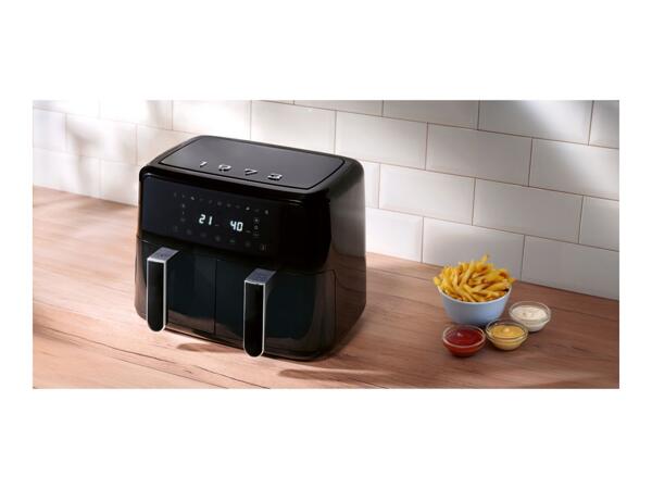 Silvercrest Black Dual Basket Air Fryer