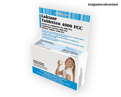 Compresse di lattasi 4000 FCC WELL & ACTIVE