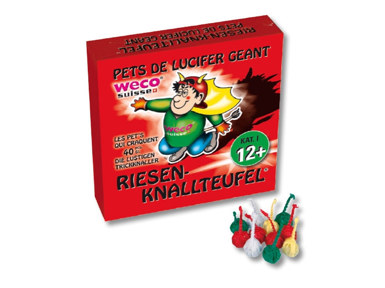 Pets de Lucifer géants, lot de 40