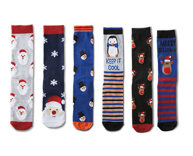 Merry Moments Men's or Ladies' 2-Pair Holiday Socks