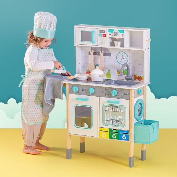 PLAYLAND(R) 				Cuisine de jeu premium en bois avec accessoires