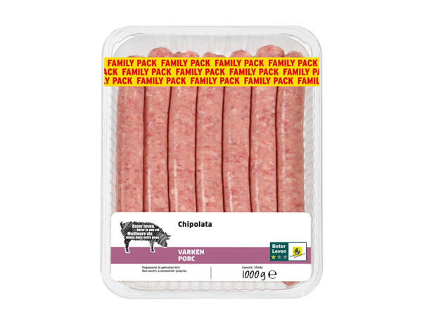 Chipolatas de porc