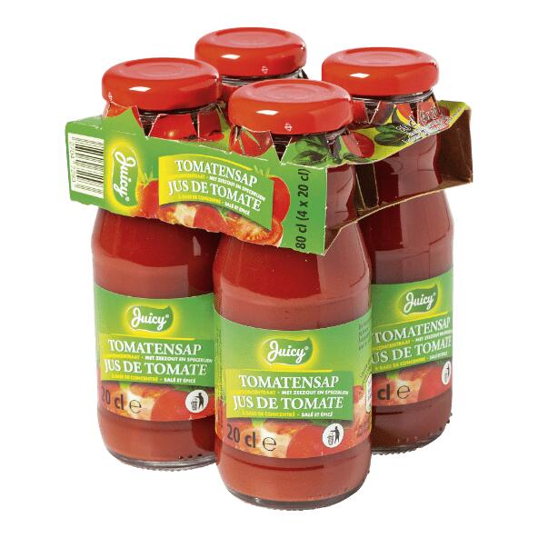 JUICY(R) 				Jus de tomates, 4 pcs
