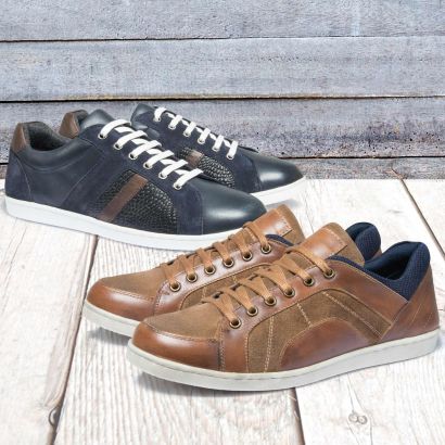 Chaussures de loisirs en cuir pour hommes