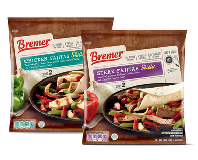 Bremer Chicken or Steak Fajita Skillet Meal