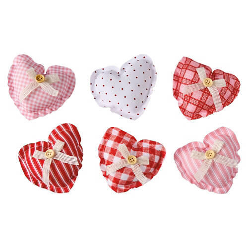 Decorative Valentine's Day Bowl Filler - Rustic Hearts
