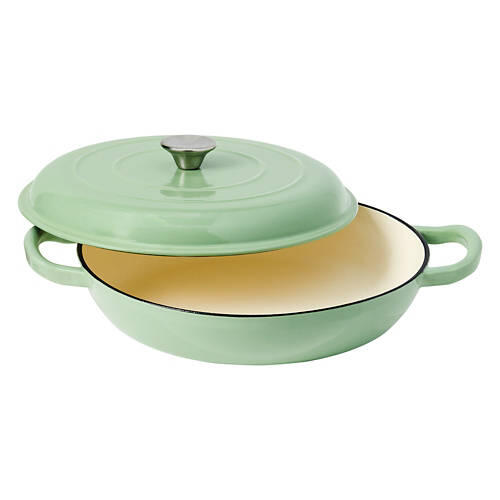 Cast Iron Braiser, Green