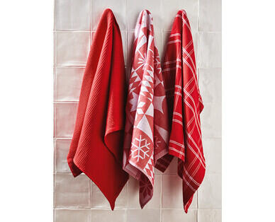 Egyptian Cotton Tea Towel 3pk