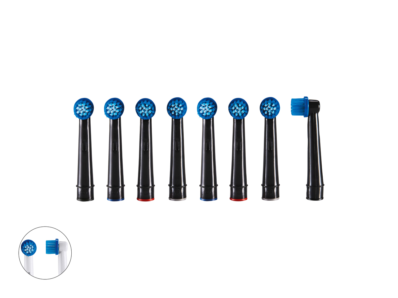 Têtes de brosses à dents de rechange, 8 pièces