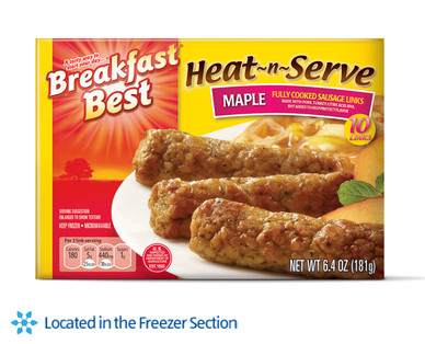 Breakfast Best Heat-n-Serve Maple Sausage Links