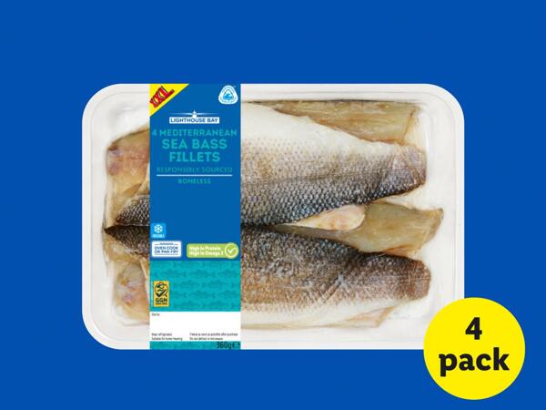 Lighthouse Bay 4 British Sea Bass Fillets