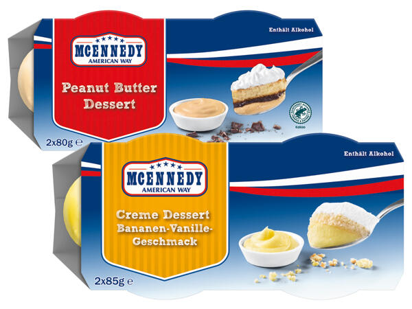 Creme Dessert Banane-Vanille/Peanut Butter Dessert