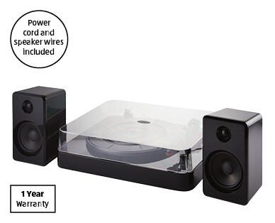 Turntable with Speakers