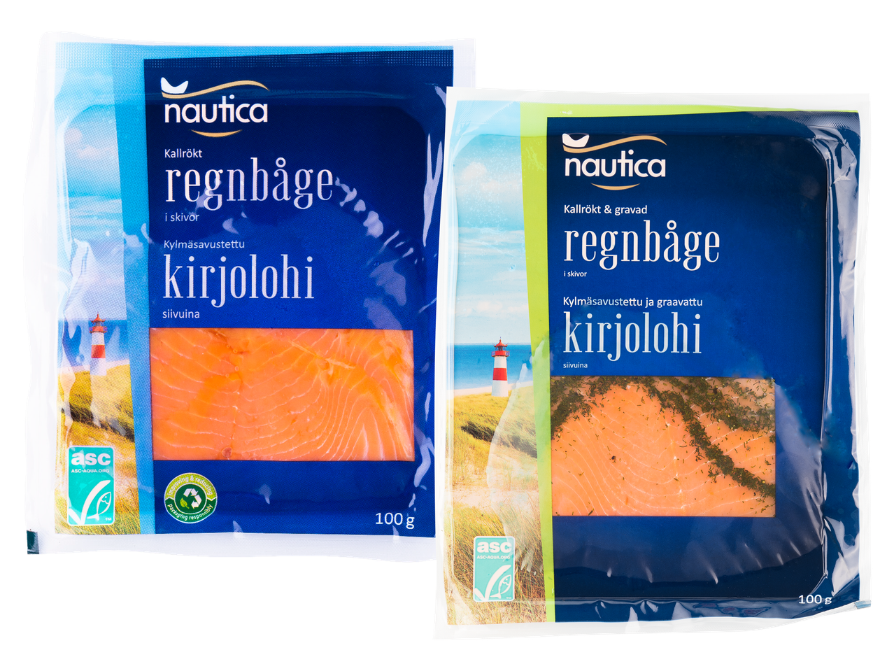 Kallrökt/gravad regnbåge