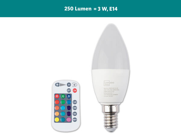 LED-Lampe mit Farbwechsel-Effekt