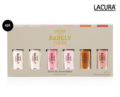 BARELY THERE NAIL POLISH SET 6 X 5ML