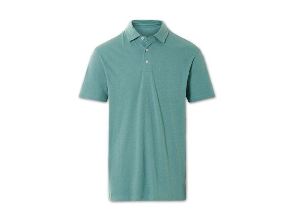 Herren Leinen Poloshirt