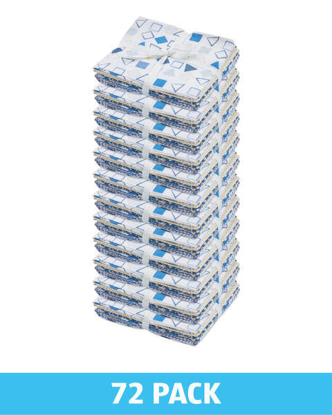 Blue Geo Fat Quarters 72 Pack