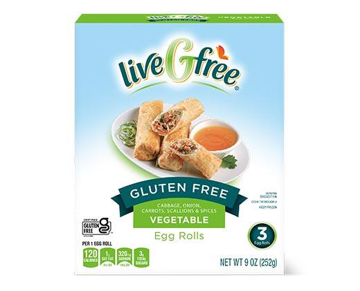 liveGfree Gluten Free Egg Rolls Chicken or Vegetable