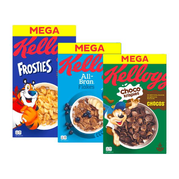 All-Bran, Coco Pops Chocos eller Frosties