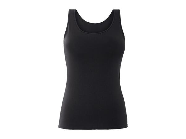 Esmara Ladies' Black & White Vest Tops - 3 Pack