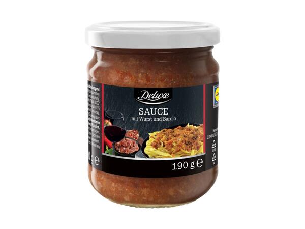 Sauce prête à l'emploi avec saucisse et Barolo