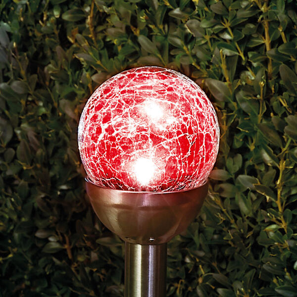 XXL-LED-Solarkugel "Crashglas" 8er-Set