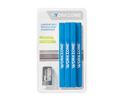 Carpenter's Pencils and Sharpener Set