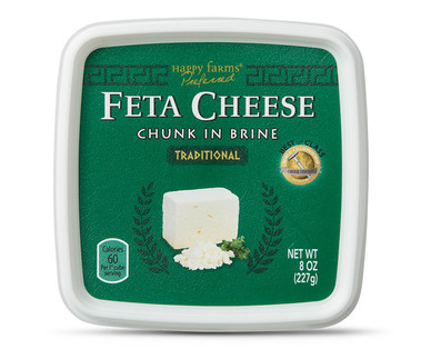 Happy Farms Preferred Feta in Brine or Tomato Basil Feta Chunk