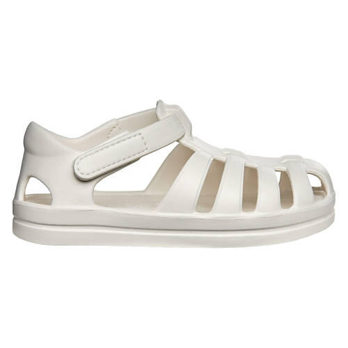 Toddler Lightweight Closed Toe Sandal - White, 9/10