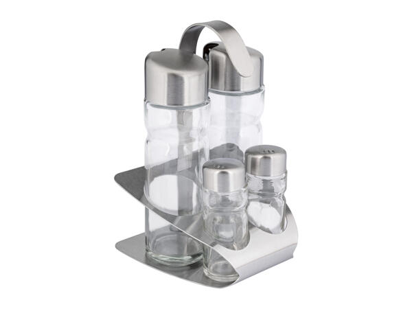 Parmesan Container, Vinegar & Oil Sprayer or Condiment Set