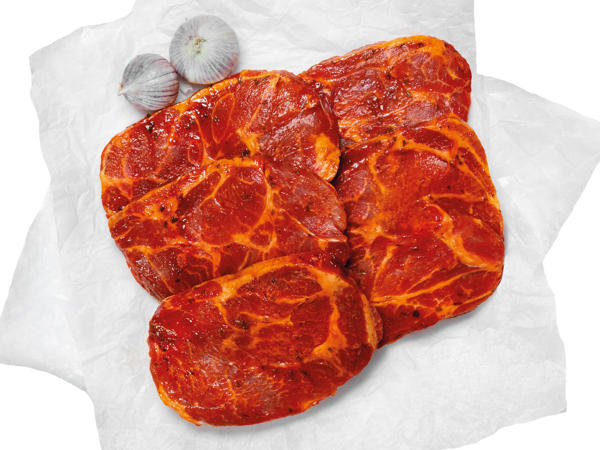 GRILLMEISTER Frische Schweinenackensteaks mariniert