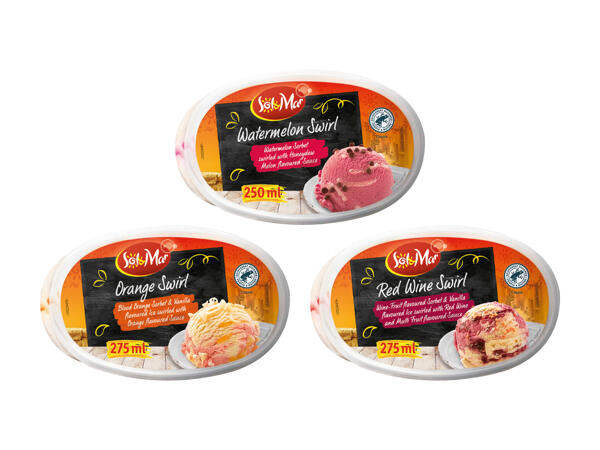 Mini glace marbrée/sorbet marbré
