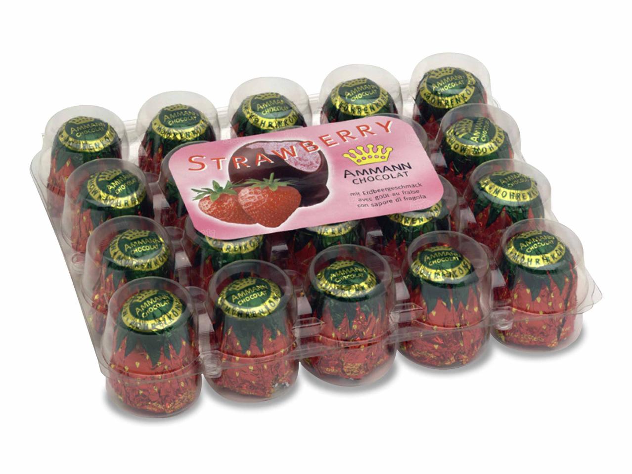 Mini têtes au chocolat et à la fraise Ammann