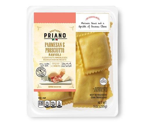 Priano Prosciutto or Calabrian Ravioli