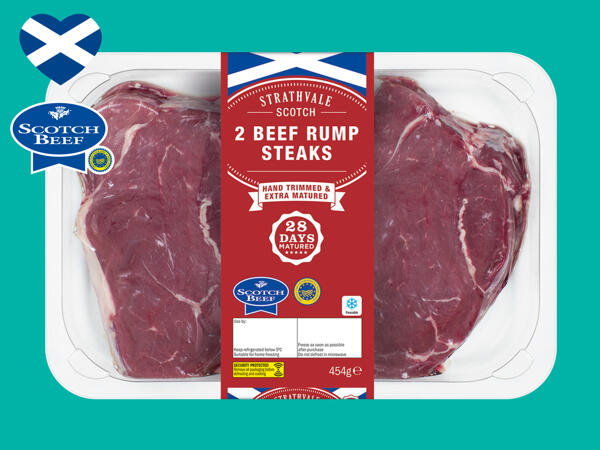 2 Beef Rump Steaks