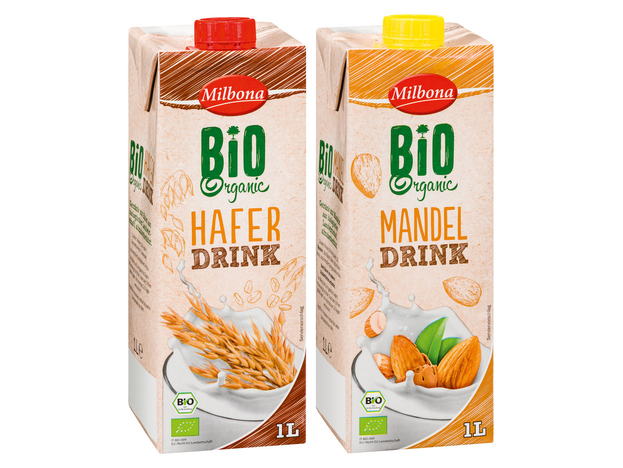 MILBONA Bio Mandel-/Haferdrink