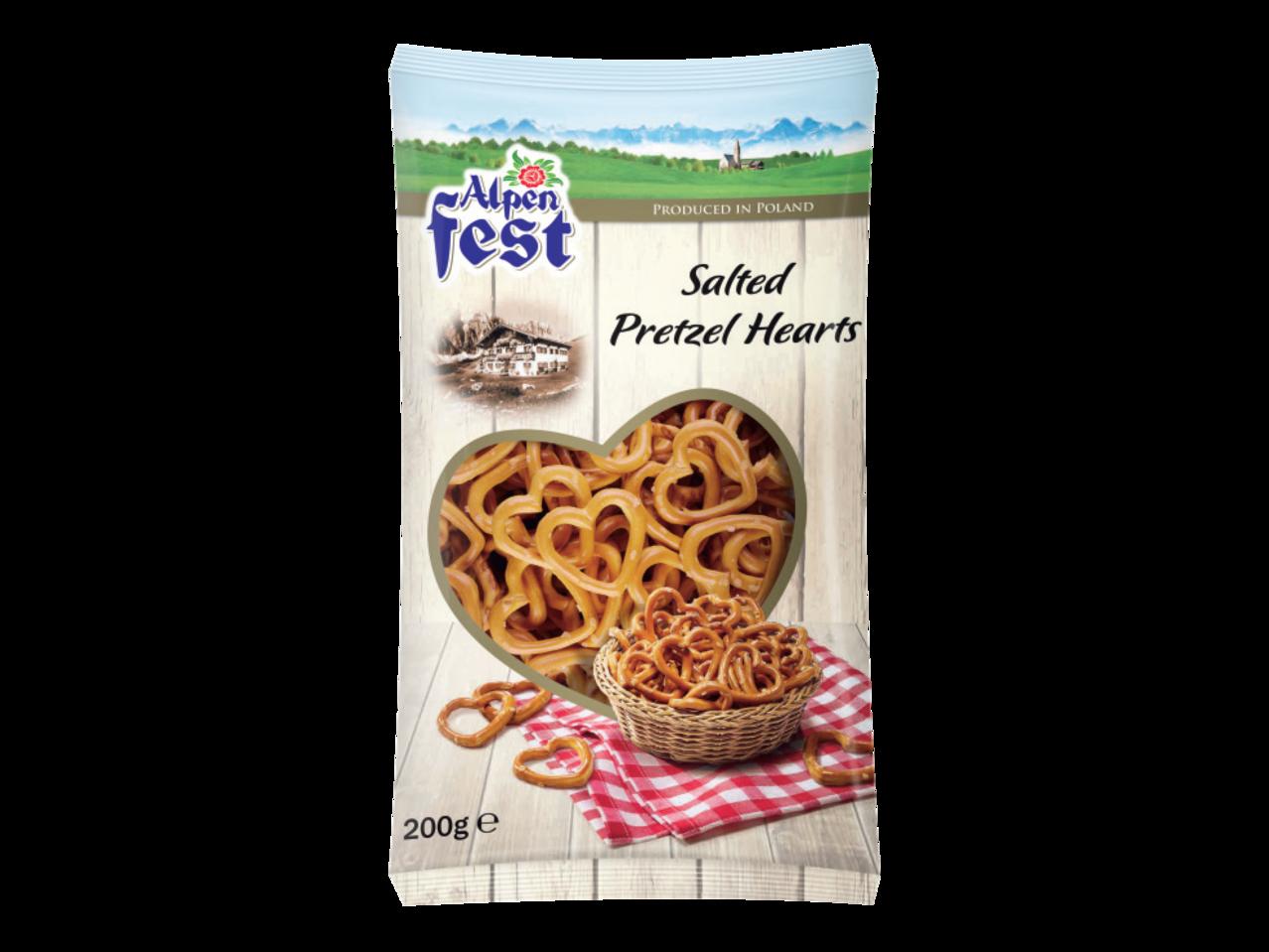 ALPENFEST Salted Pretzel Hearts