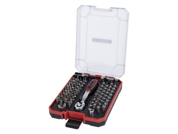 Ratchet & bit set, 81 pieces